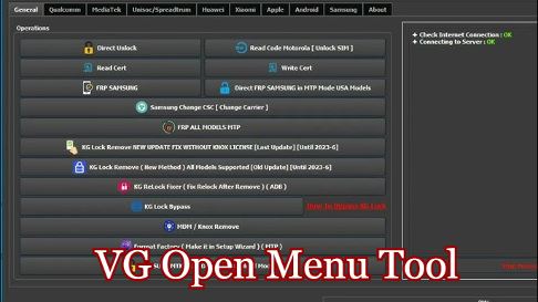 VG Open Menu Tool