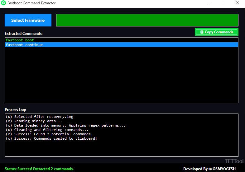 Fastboot Command Extractor Tool