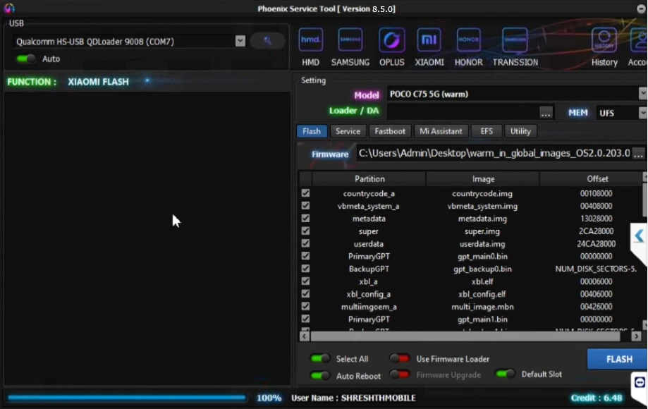 Phoenix Service Tool