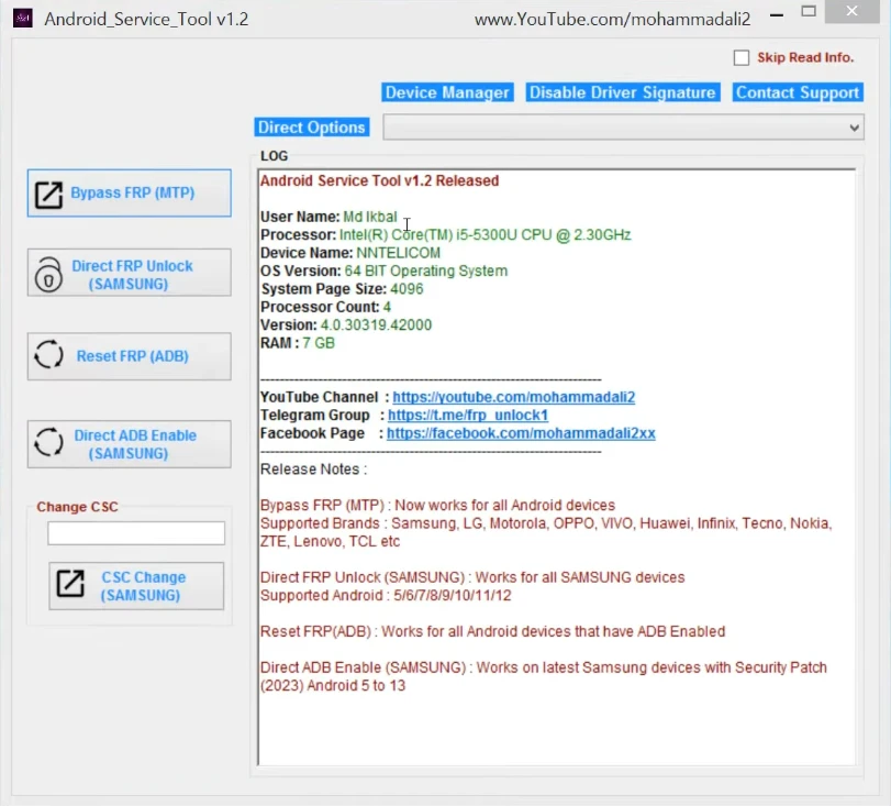 Android Service Tool v2