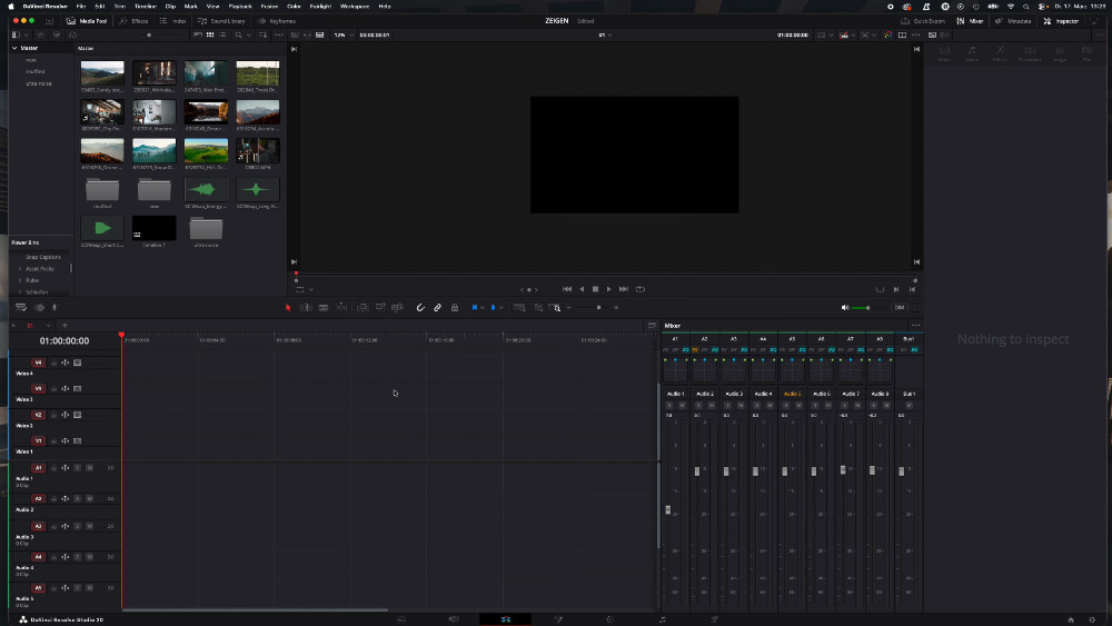 davinci resolve video editing software