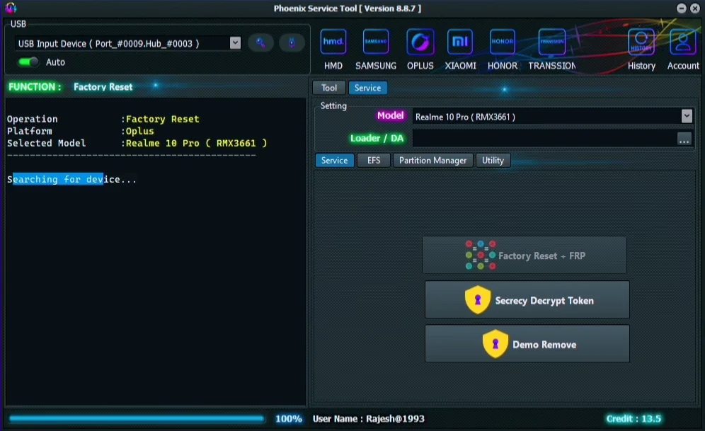 Phoenix Service Tool V8.8.7