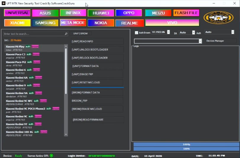 UFT MTK New Security Tool