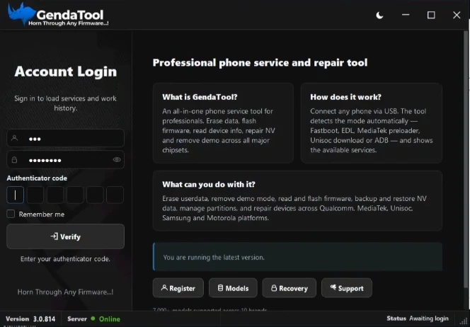 Genda Tool Vivo Unlock