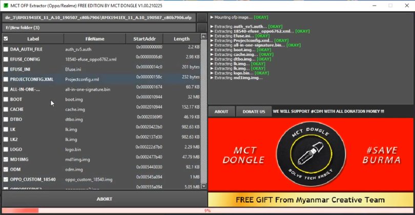 MCT OFP Extractor Tool